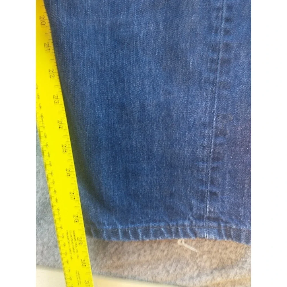 Levi Strauss & Co Mens Blue Straight Leg Denim Jeans 38x29 Medium Wash Mexico